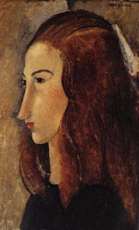 Amedeo Modigliani portrait of Jeanne Hebuterne France oil painting art